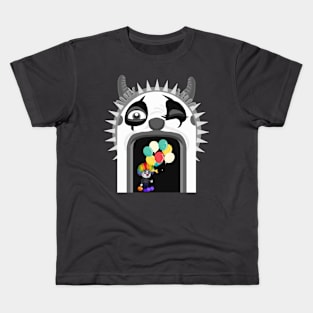 Sad clown at rare circus door Kids T-Shirt